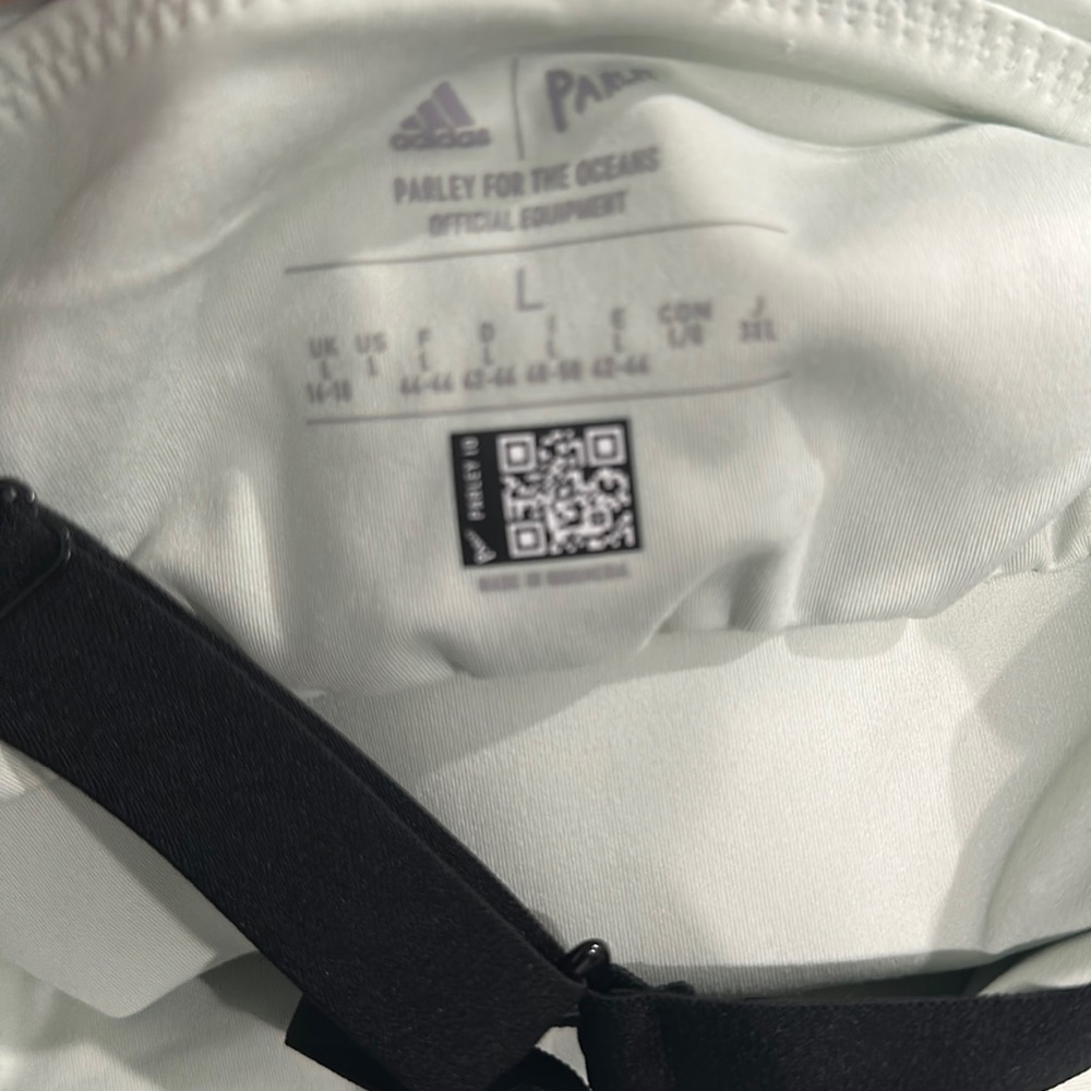 Adidas PARLEY RUN FOR THE OCEANS CROPPED TANK TOP Size L - Picture 12 of 15